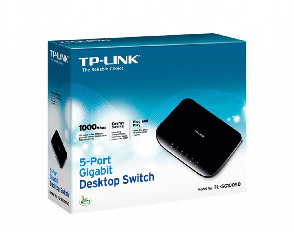 سوئیچ شبکه 5 پورت تی پی لینک مدل TL-SG1005D